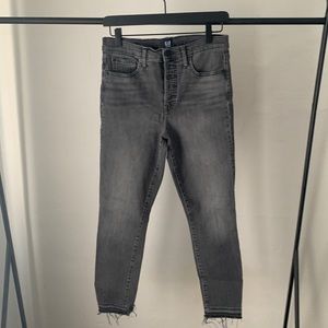 True skinny button front jeans